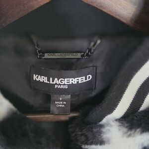 Karl Lagerfeld Black and White Star Patterned Fabric